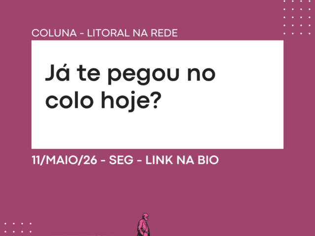 Já te pegou no colo hoje?