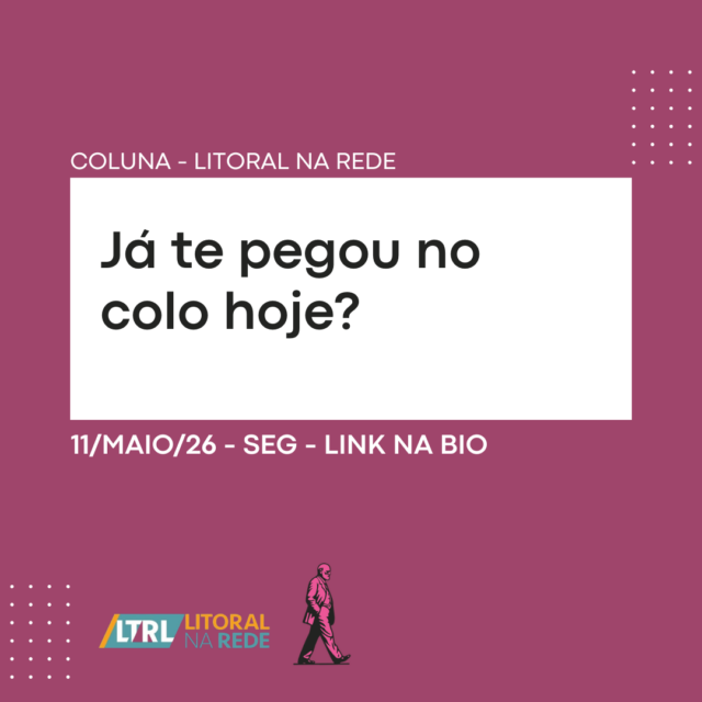 Já te pegou no colo hoje?